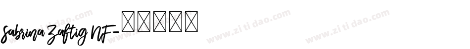 Sabrina Zaftig NF字体转换